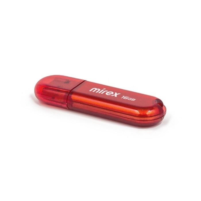 Флешка Mirex CANDY RED, 16 Гб ,USB2.0, чт до 25 Мб/с, зап до 15 Мб/с, красная - фото 51373364