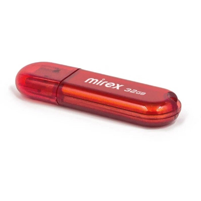 Флешка Mirex CANDY RED, 32 Гб ,USB2.0, чт до 25 Мб/с, зап до 15 Мб/с, красная - фото 51373367