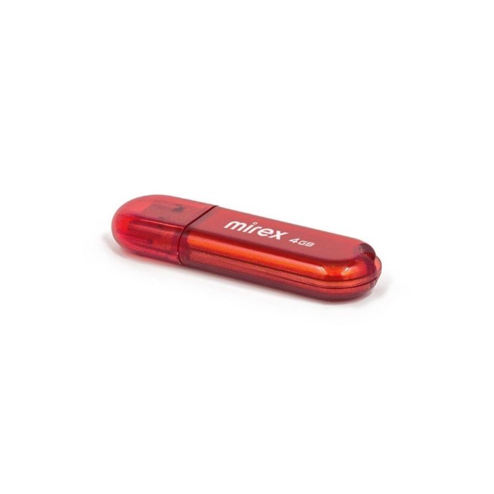 Флешка Mirex CANDY RED, 4 Гб ,USB2.0, чт до 25 Мб/с, зап до 15 Мб/с, красная - фото 51373371