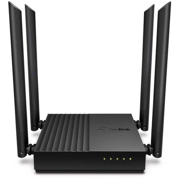 Wi-Fi роутер TP-Link Archer C64, 1167 Мбит/с, 4 порта 1000 Мбит/с, чёрный - фото 51373396