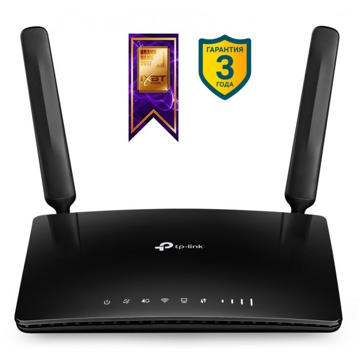 Wi-Fi роутер TP-Link Archer MR400, 1317 Мбит/с, 4 порта 100 Мбит/с, чёрный - фото 51373424