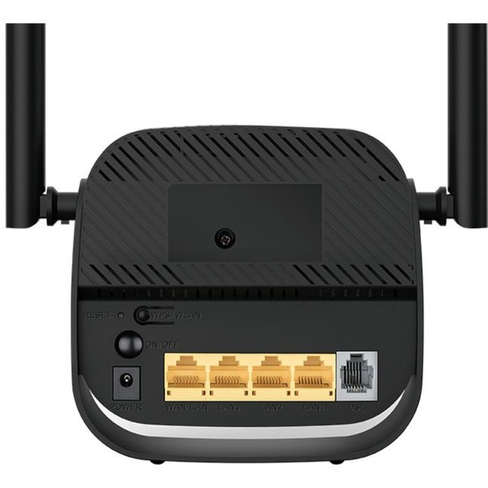 Wi-Fi роутер D-Link DSL-2750U (DSL-2750U/R1A), 300 Мбит/с, 4 порта 100 Мбит/с, чёрный - фото 51373431