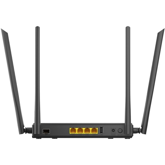 Wi-Fi роутер D-Link DIR-825 (DIR-825/GFRU/R3A), 1167 Мбит/с, 4 порта 1000 Мбит/с, чёрный - фото 51373460