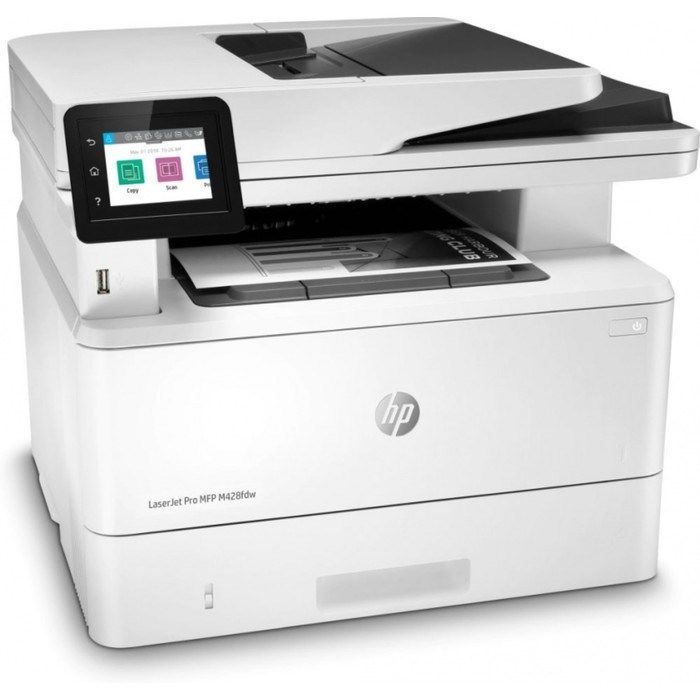 МФУ лазерный чёрно-белый HP LaserJet Pro M428fdw (W1A30A), A4, Duplex Net WiFi - фото 51373532