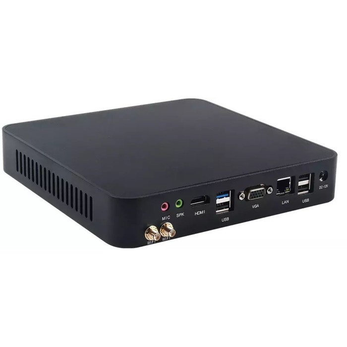 Неттоп Hiper M8, G5905, 4Гб, SSD 256 Гб, UHDG 610, FDos, Wi-fi, BT, чёрный - фото 51373589