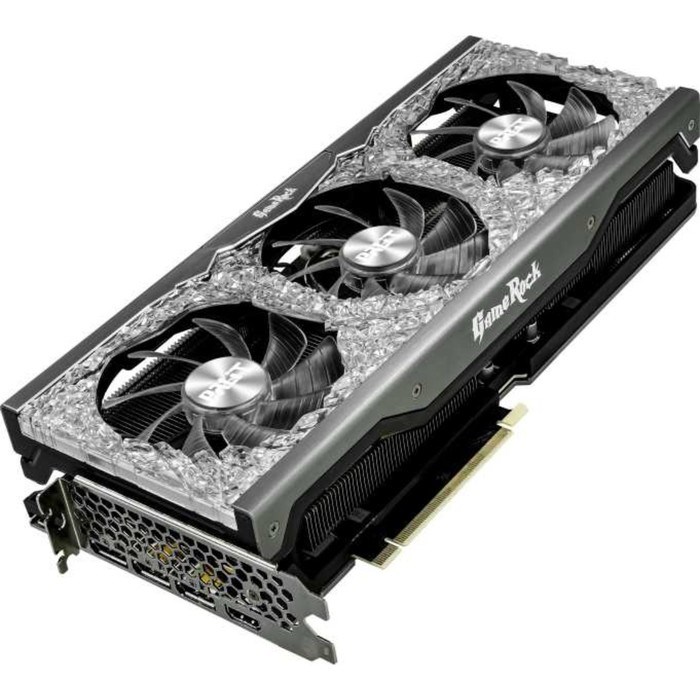 Видеокарта Palit PA-RTX3070 GAMEROCK 8G V1 LHR, GeForce RTX 3070, 8Gb, GDDR6, HDMI, DP - фото 51373627