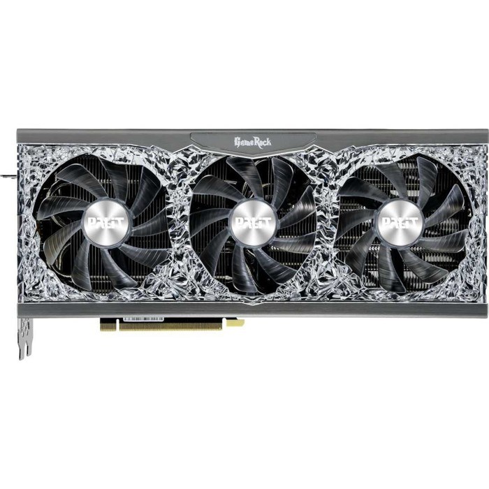 Видеокарта Palit PA-RTX3070 GAMEROCK 8G V1 LHR, GeForce RTX 3070, 8Gb, GDDR6, HDMI, DP - фото 51373628