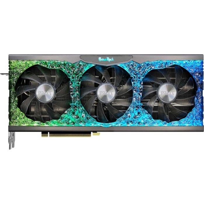 Видеокарта Palit PA-RTX3070 GAMEROCK 8G V1 LHR, GeForce RTX 3070, 8Gb, GDDR6, HDMI, DP - фото 51373629