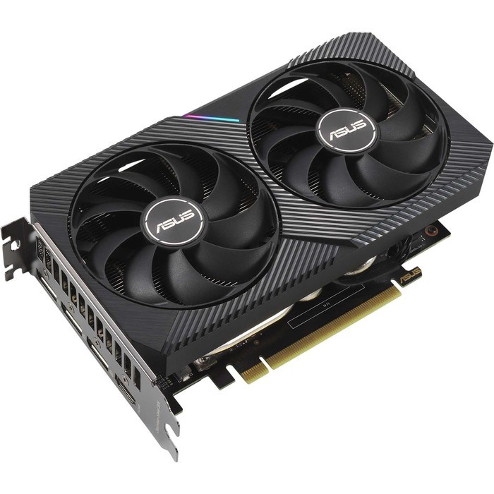 Видеокарта Asus DUAL-RTX3060TI-O8G-MINI-V2, GeForce RTX 3060Ti, 8Gb, GDDR6, HDMI, DP - фото 51373684