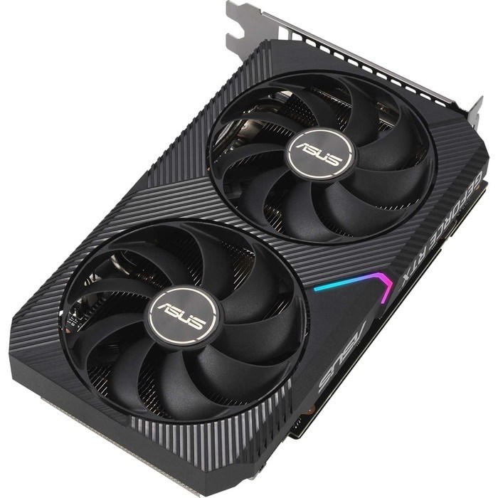 Видеокарта Asus DUAL-RTX3060TI-O8G-MINI-V2, GeForce RTX 3060Ti, 8Gb, GDDR6, HDMI, DP - фото 51373686