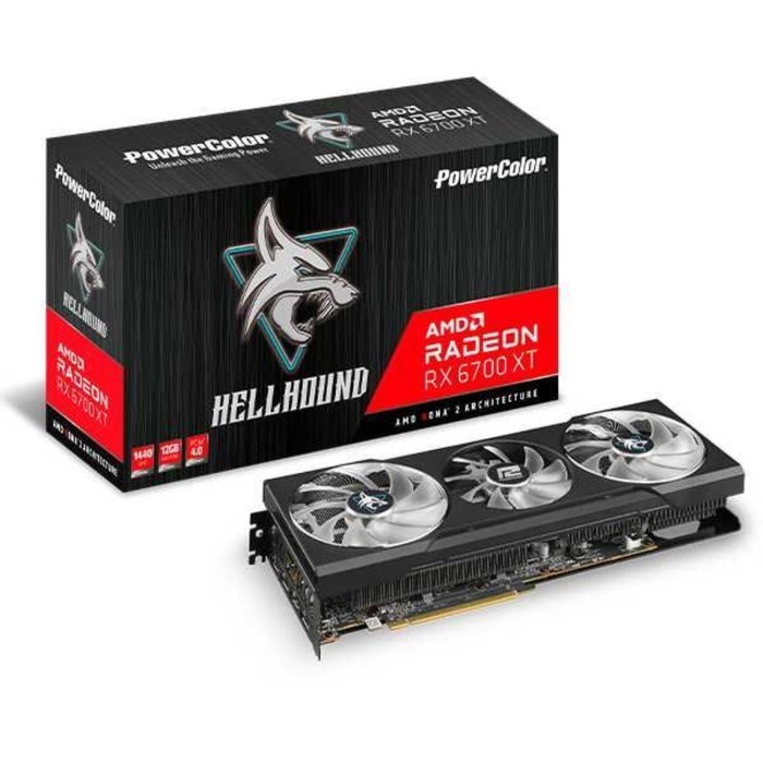 Видеокарта PowerColor AXRX 6700XT 12GBD6-3DHL, AMD Radeon RX 6700XT, 12Gb, GDDR6, HDMI, DP - фото 51373797