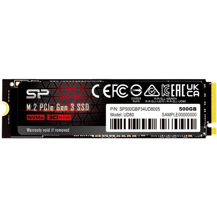 Накопитель SSD Silicon Power  SP500GBP34UD8005, 120 Гб, PCI-E 3.0, М2 - фото 51373857