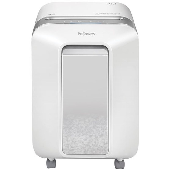 Шредер Fellowes PowerShred LX201, фрагменты 2х12мм, 12 листов, скрепки, скобы,пл.карты - фото 51374366