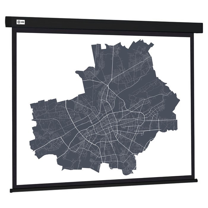 Экран Cactus 152x203см CS-PSW-152X203-BK, 4:3, настенно-потолочный, рулонный, черный - фото 51374479