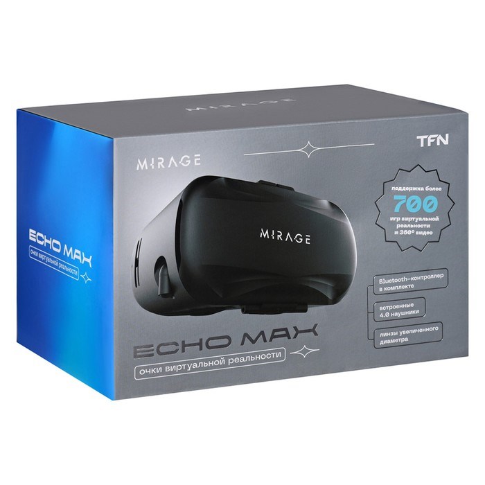 3D Очки виртуальной реальности TFN VR MIRAGE ECHO MAX, до 6.5", наушники,пульт управления - фото 51374591