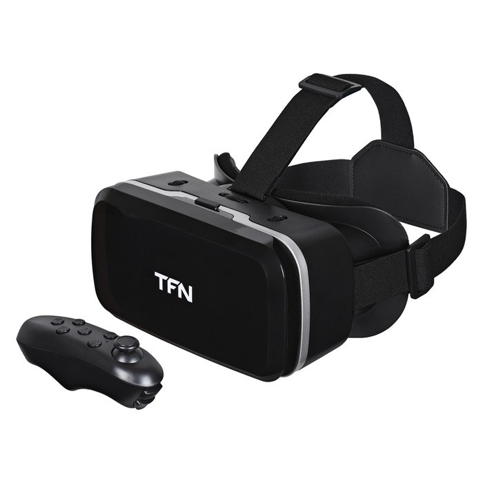 3D Очки виртуальной реальности TFN VR VISON PRO, смартфоны до 7", регулировка, черные - фото 51374623