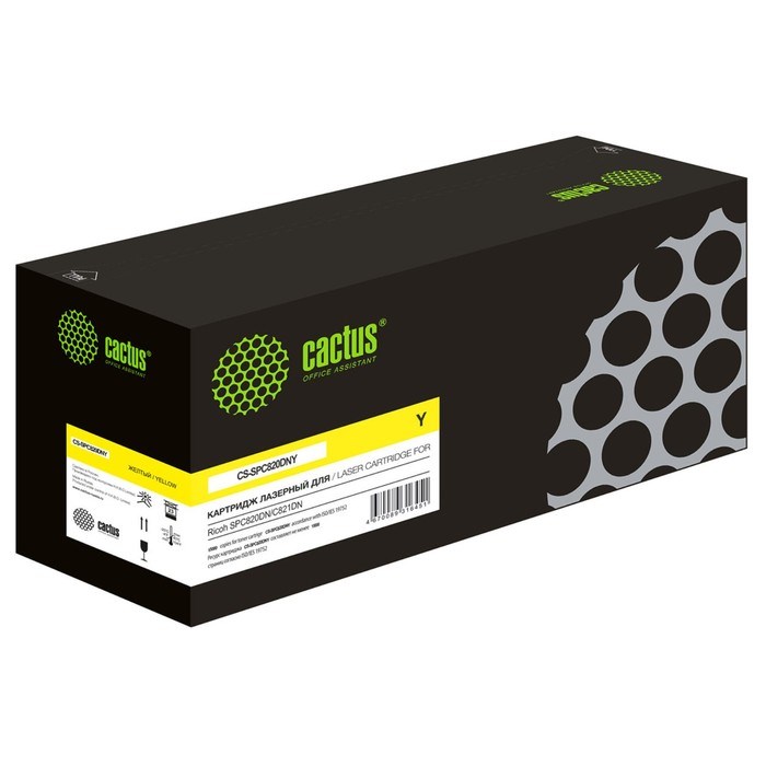 Картридж Cactus CS-SPC820DNY 820119, для Ricoh SPC820DN/С821DN, 15000 страниц, цвет жёлтый - фото 51375711 Картридж Cactus CS-SPC820DNY 820119, для Ricoh SPC820DN/С821DN, 15000 страниц, цвет жёлтый - фото 51375711