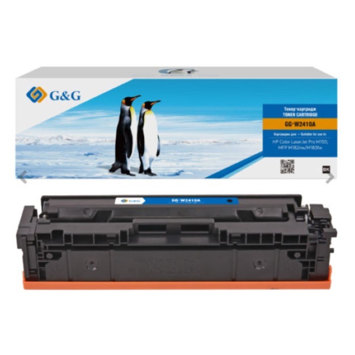 Картридж G&G GG-W2410A, для HP Color LaserJet Pro M155;MFP M182nw/M183fw, 1050 страниц, цвет чёрный - фото 51375984