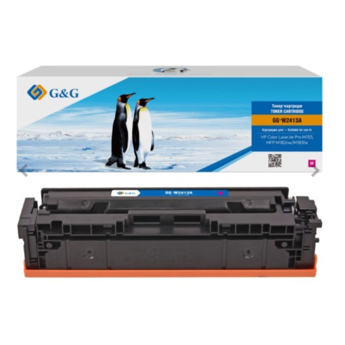 Картридж G&G GG-W2413A, для HP Color LaserJet Pro M155;MFP M182nw/M183fw, 850 страниц, цвет пурпурный - фото 51375988