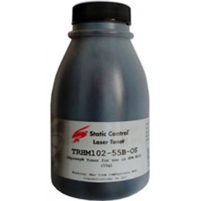 Тонер Static Control TRHM102-55B-OS, для HP LJ M104/M132, флакон 55гр, чёрный - фото 51376841