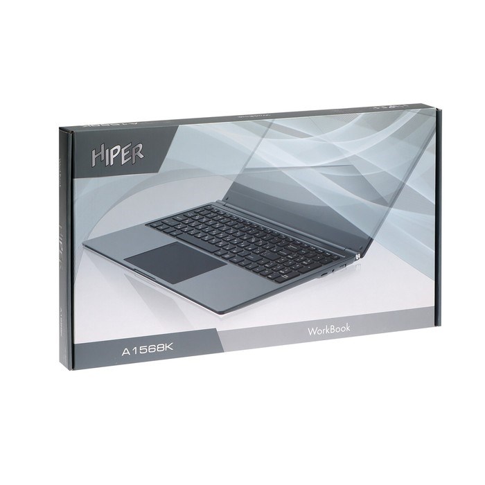 Ноутбук Hiper WORKBOOK A1568K, 15.6",  i5 1035G1, 8 Гб, SSD 512 Гб, Win11, Wi-Fi, чёрный - фото 51377246