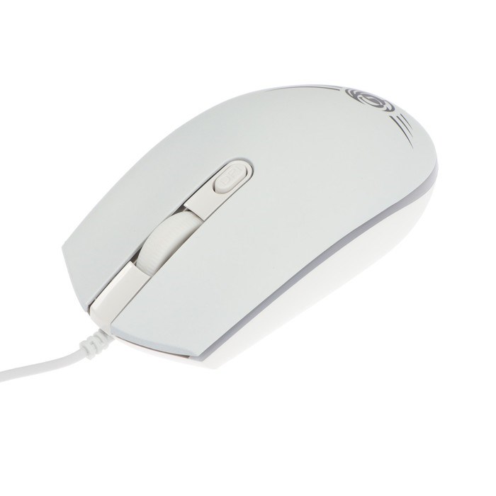 Мышь Dialog MGK-07U WHITE Gan-Kata, игровая, проводная, подсветка, 1600 dpi, USB, белая - фото 51377824