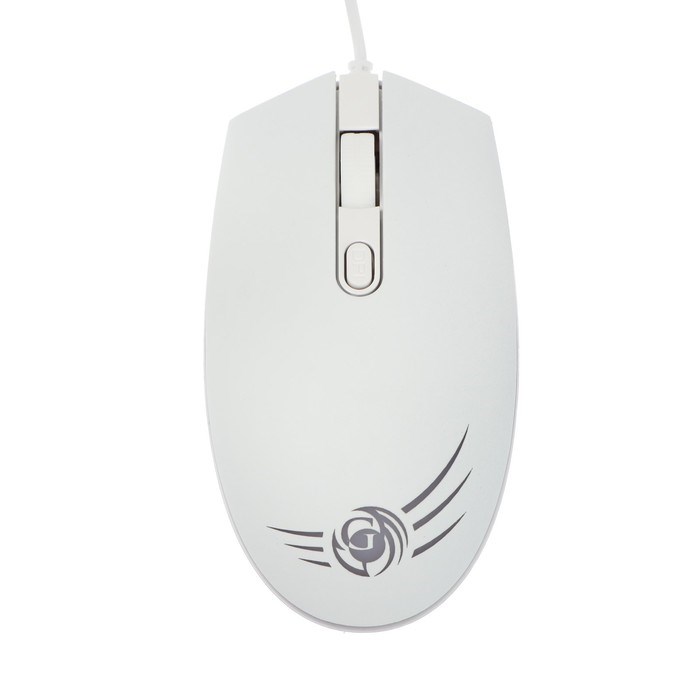 Мышь Dialog MGK-07U WHITE Gan-Kata, игровая, проводная, подсветка, 1600 dpi, USB, белая - фото 51377825