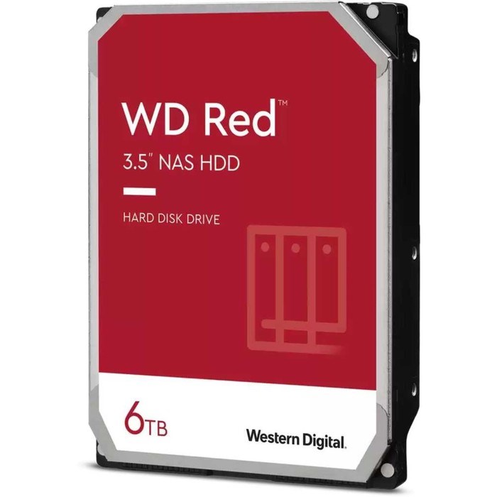 Жесткий диск WD SATA-III, 6Tb, WD60EFAX NAS Red, 5400rpm, 256Mb, 3.5" - фото 51377832