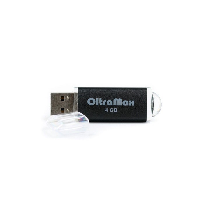 Флешка OltraMax 30, 4 Гб, USB2.0, чт до 15 Мб/с, зап до 8 Мб/с, чёрная - фото 51378123