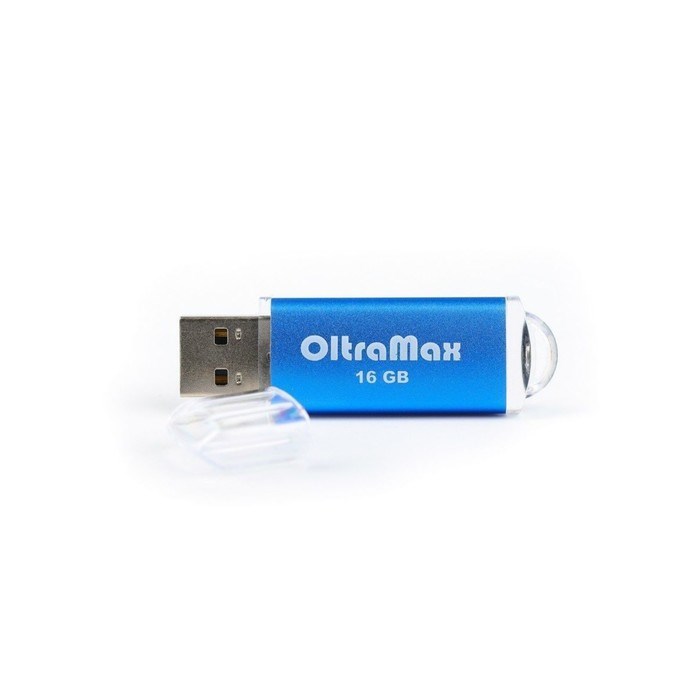 Флешка OltraMax 30, 16 Гб, USB2.0, чт до 15 Мб/с, зап до 8 Мб/с, синяя - фото 51378177