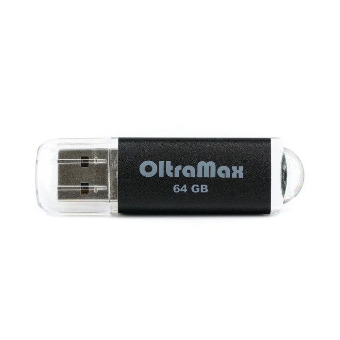 Флешка OltraMax 30, 64 Гб, USB2.0, чт до 15 Мб/с, зап до 8 Мб/с, чёрная - фото 51378228