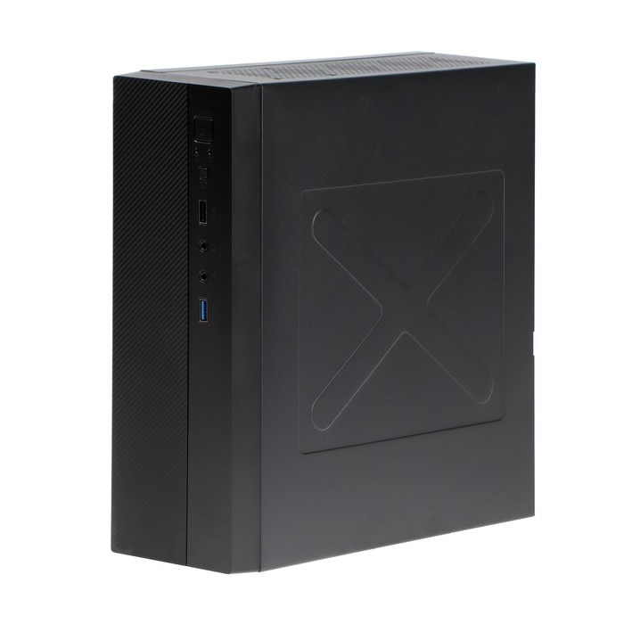 Корпус ExeGate Desktop MI-301U, без БП, mATX/mini-ITX, 1хUSB 2.0, 1хUSB 3.0, чёрный - фото 51378352