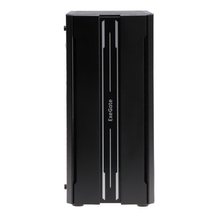 Корпус ExeGate Miditower EVO-5020, без БП, ATX, 2хUSB 2.0, 1хUSB 3.0, подсветка, чёрный - фото 51378374