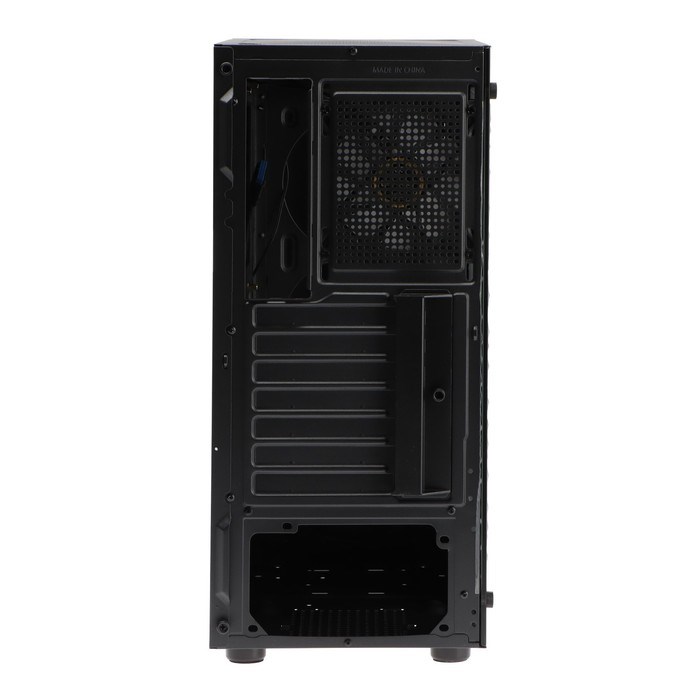 Корпус ExeGate Miditower EVO-5020, без БП, ATX, 2хUSB 2.0, 1хUSB 3.0, подсветка, чёрный - фото 51378378