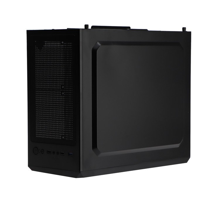 Корпус ExeGate Miditower EVO-8225, без БП, ATX, 2хUSB 2.0, 1хUSB 3.0, подсветка, чёрный - фото 51378385