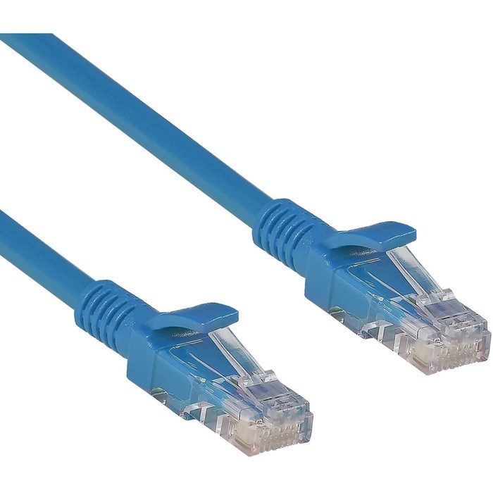 Патч-корд ExeGate UTP-RJ45-RJ45-5e-5M-BL, UTP 5е кат., RJ-45(m)-RJ-45(m), 5 м, синий - фото 51378415