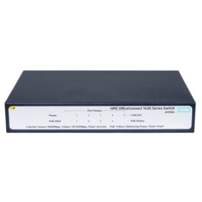 Коммутатор HPE OfficeConnect 1420 JH328A, неуправляемый, 5х10/100/1000BASE-T - фото 51378624 Коммутатор HPE OfficeConnect 1420 JH328A, неуправляемый, 5х10/100/1000BASE-T - фото 51378624