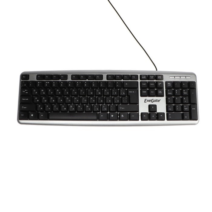 Клавиатура ExeGate Professional LY-401, проводная, мембранная, 104 клавиши, USB, чёрная - фото 51379094 Клавиатура ExeGate Professional LY-401, проводная, мембранная, 104 клавиши, USB, чёрная - фото 51379094