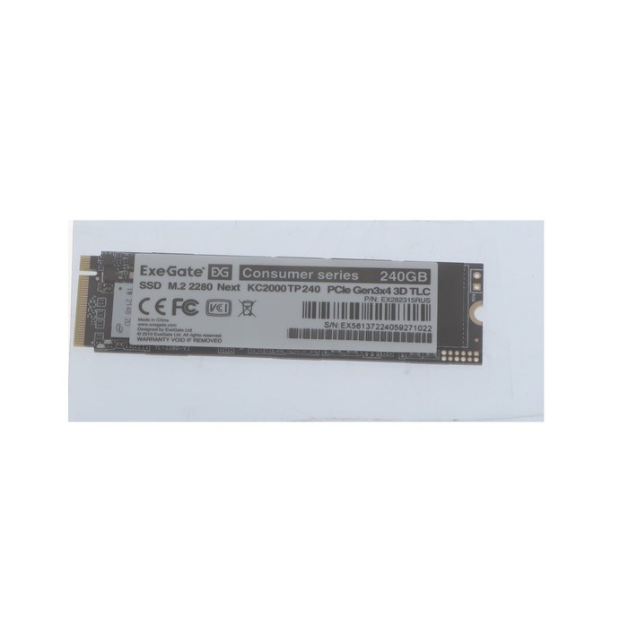 Накопитель SSD ExeGate Next KC2000TP240, 240 Гб, PCI-E x4, M2 - фото 51379116