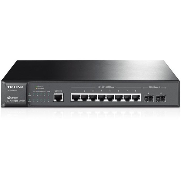 Коммутатор TP-Link TL-SG3210, управляемый, 8х10/100/1000BASE-T - фото 51379171