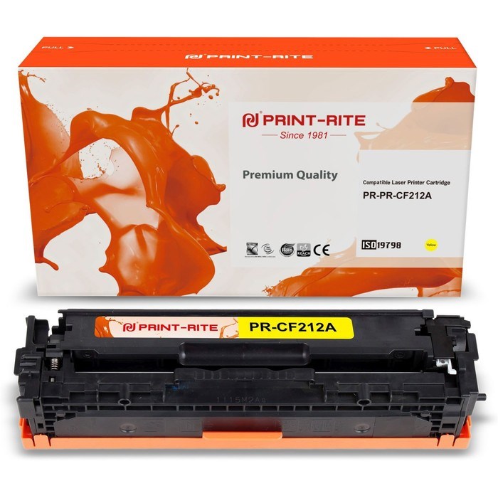 Картридж лазерный TFH994YPU1J PR-CF212A CF212A для HP LJ Pro 200/M251/M276 (1800k), жёлтый - фото 51379223