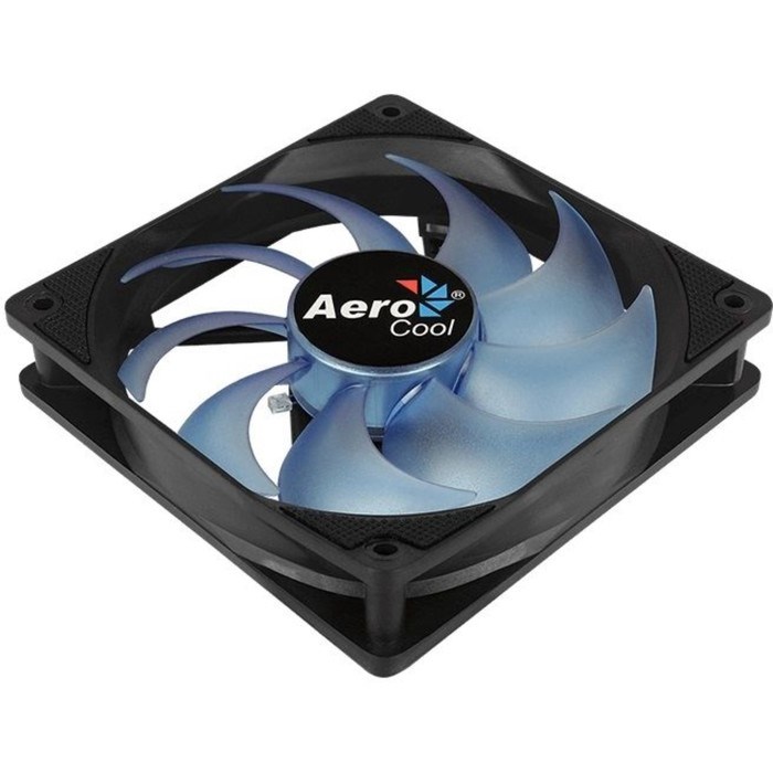 Вентилятор Aerocool Motion 12 plus Blue, 120x120 мм, 3-pin 4-pinMolex, 22dB, 160гр, LED, Ret   94931 - фото 51379374