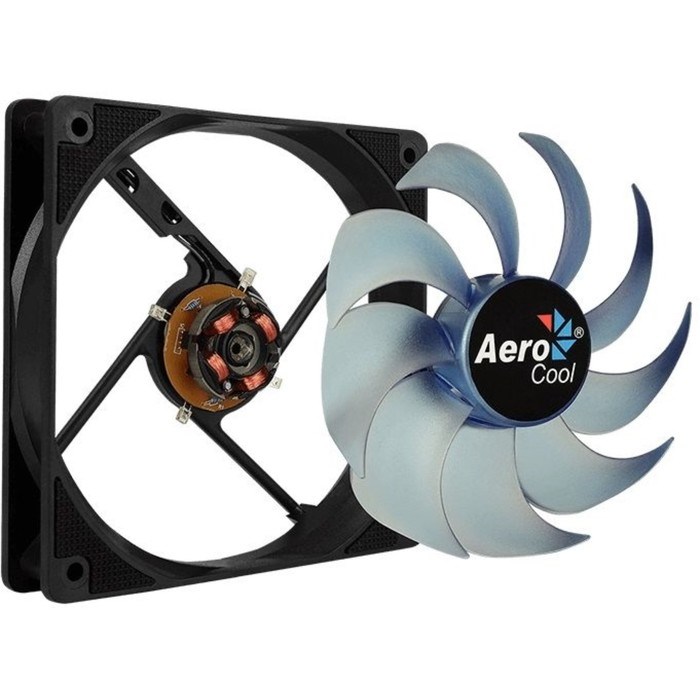 Вентилятор Aerocool Motion 12 plus Blue, 120x120 мм, 3-pin 4-pinMolex, 22dB, 160гр, LED, Ret   94931 - фото 51379375