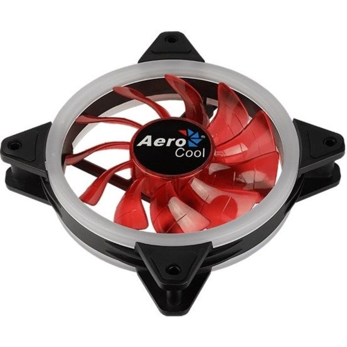 Вентилятор Aerocool Rev Red, 120x120 мм, 3-pin, 15dB, 153 гр, LED, Ret - фото 51379387