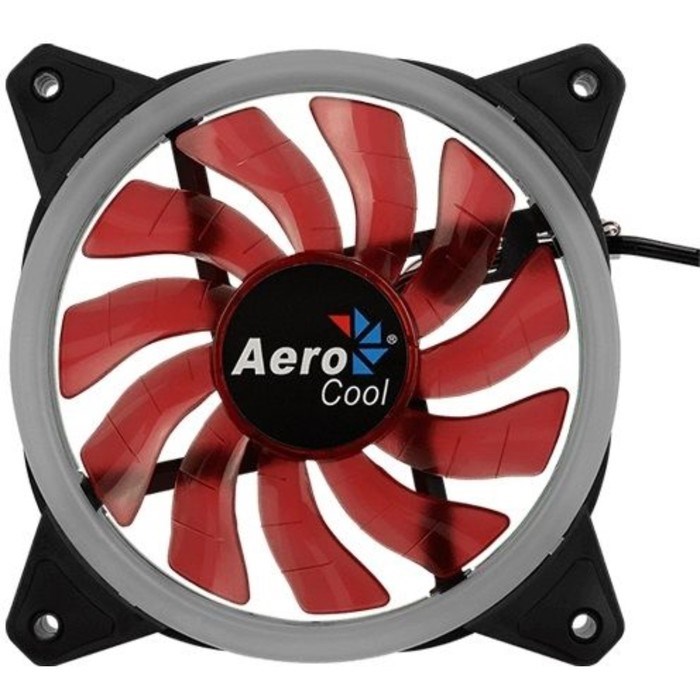 Вентилятор Aerocool Rev Red, 120x120 мм, 3-pin, 15dB, 153 гр, LED, Ret - фото 51379389