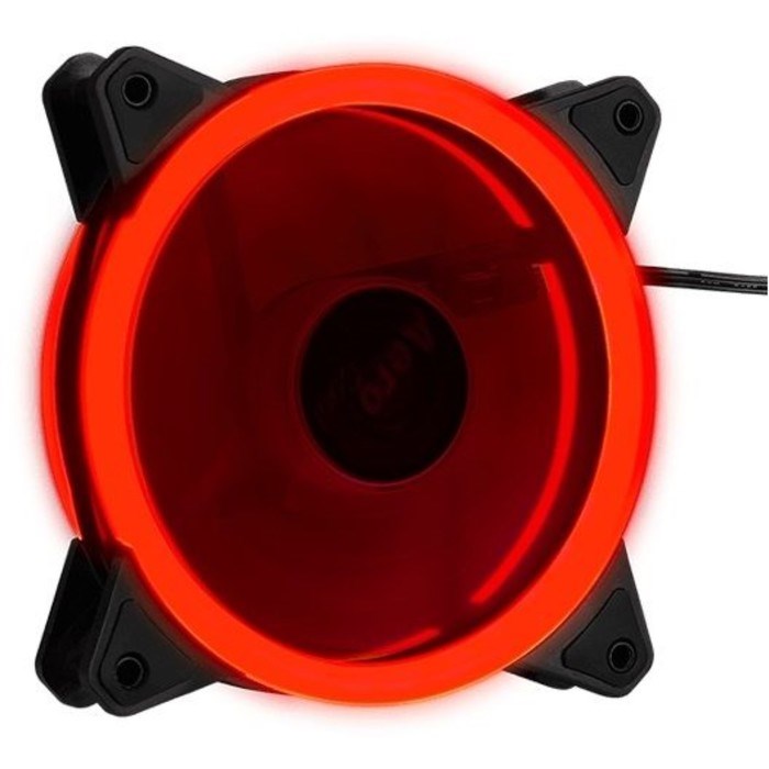 Вентилятор Aerocool Rev Red, 120x120 мм, 3-pin, 15dB, 153 гр, LED, Ret - фото 51379394