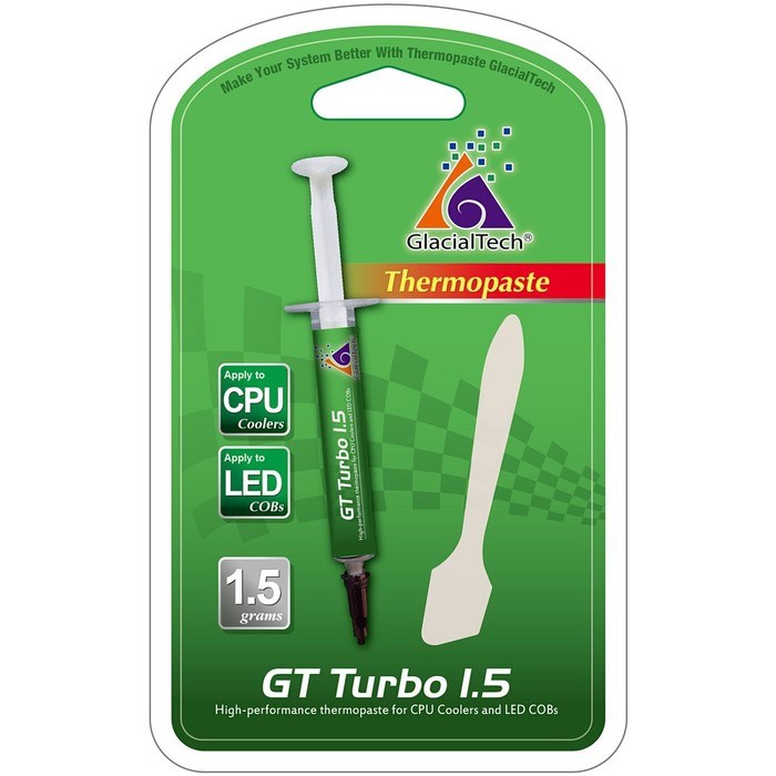 Термопаста Glacialtech GT Turbo 1.5, шприц 1,5 гр - фото 51379452