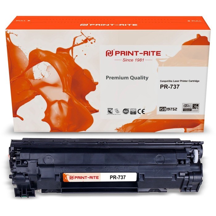 Картридж лазерный Print-Rite TFH862BPU1J PR-737 737 (2400k), чёрный - фото 51379760