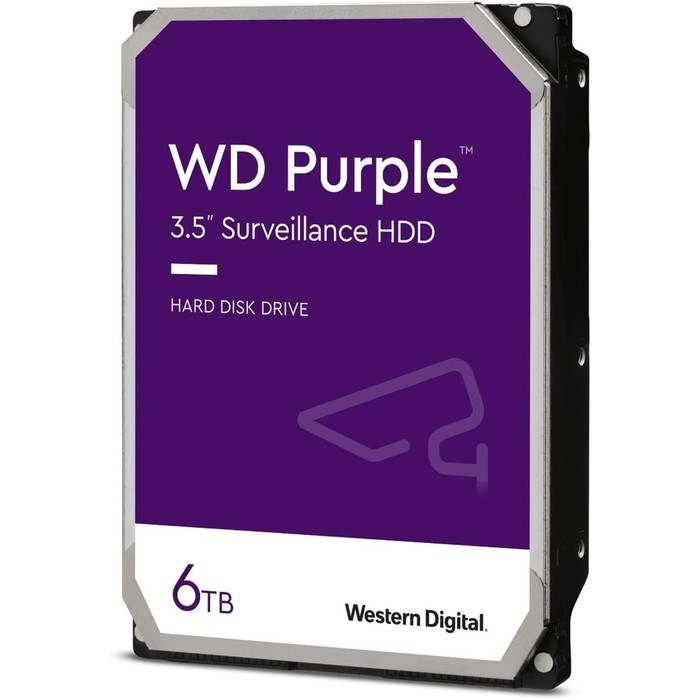 Жёсткий диск WD WD22PURZ Surveillance Purple, 2 Тб, SATA-III, 3.5" - фото 51379790