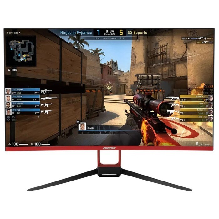 Монитор Digma DM-MONG2710, 27", VA, 1920x1080, 165Гц, 5 мс, HDMI, DP, чёрный - фото 51380522